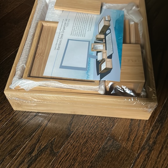 Bamboo desk organizer set from uplift NEW - Picture 5 of 7